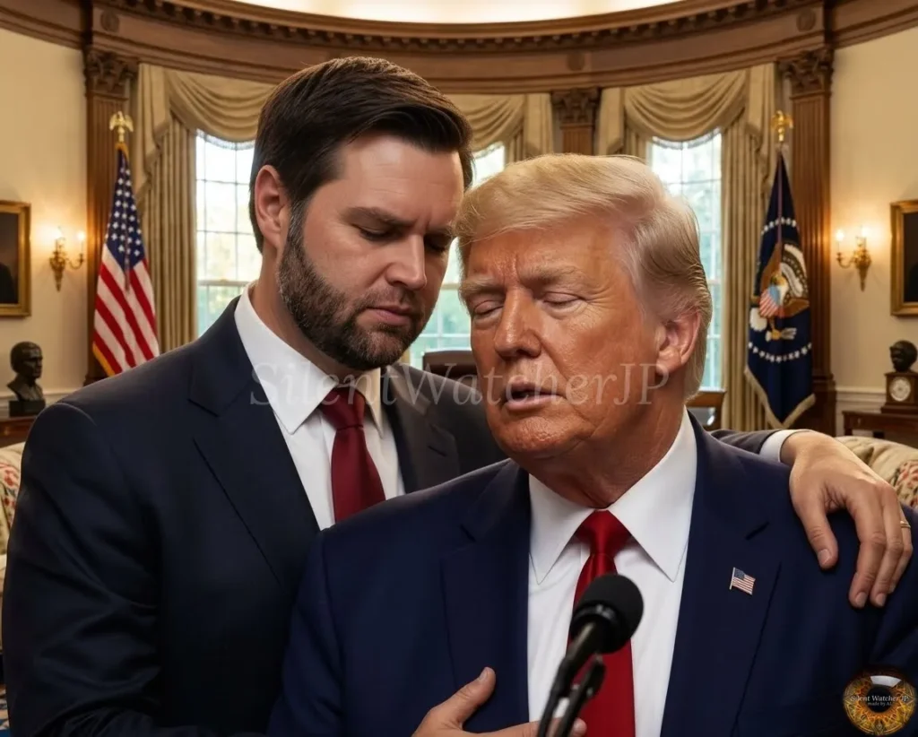 JD Vance reacts to Donald Trump's remarks.